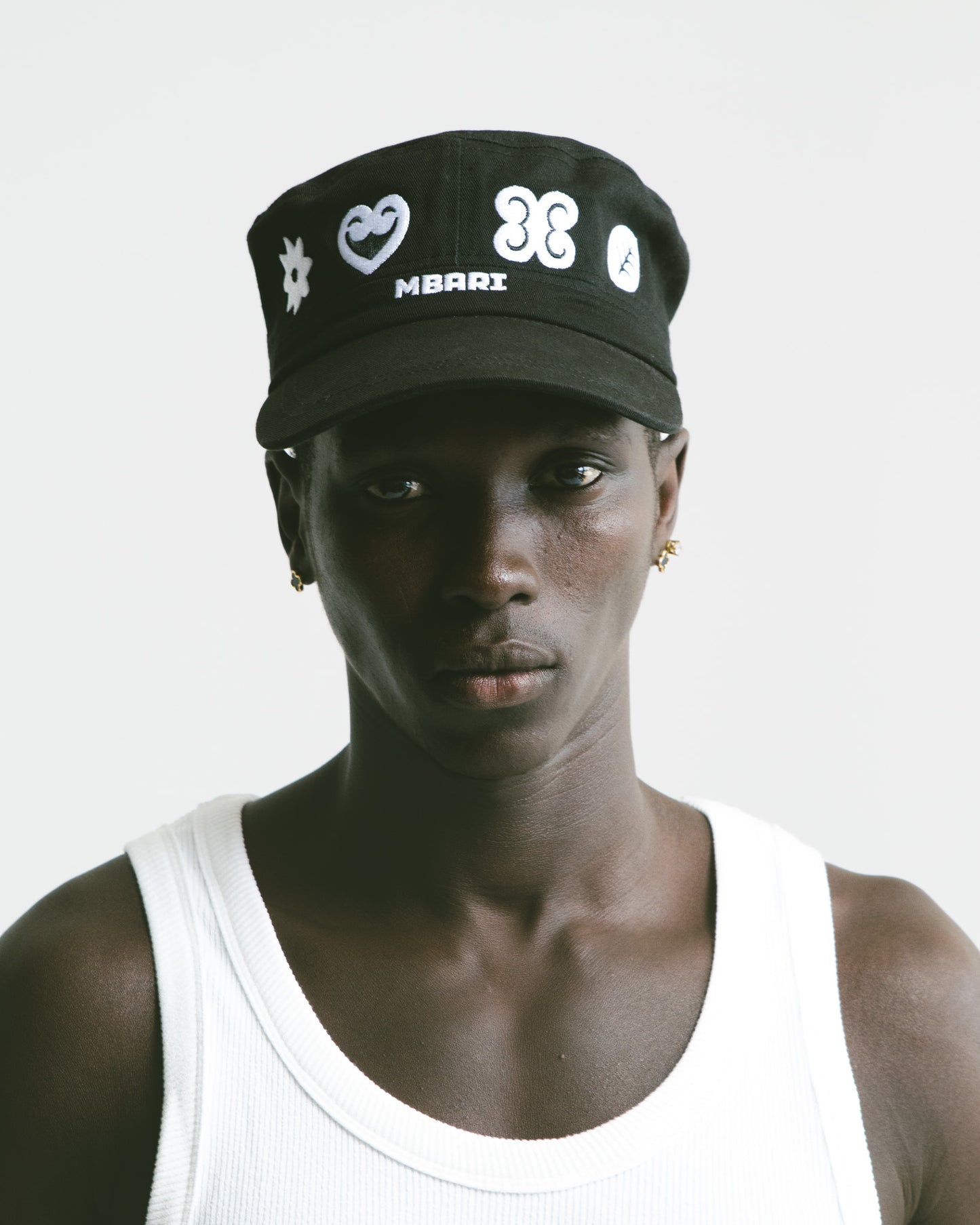 Mbari Monogram Cap Black