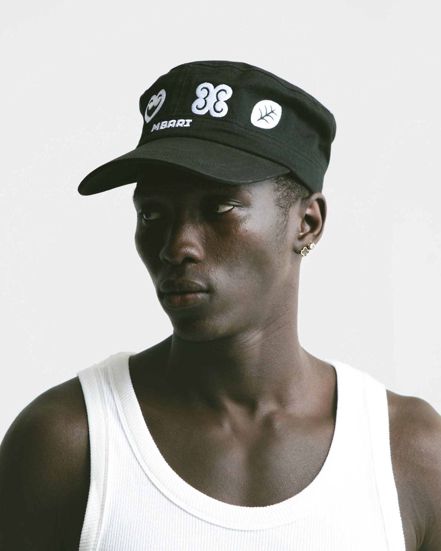 Mbari Monogram Cap Black