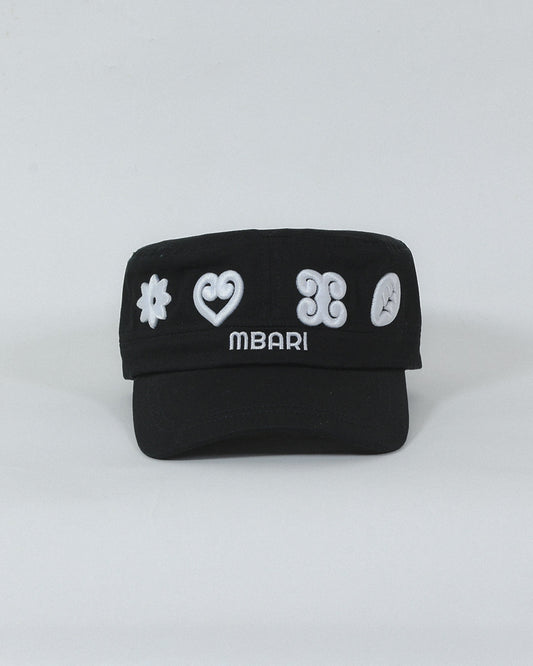 Mbari Monogram Cap Black